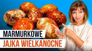 JAJKA WIELKANOCNE - tylko 2 naturalne składniki: cebula i kurkuma.  PISANKI - marmurkowe.