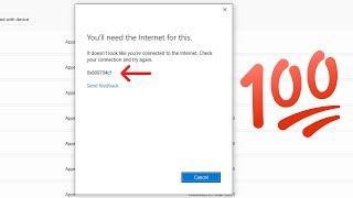 Microsoft store you'll need the internet for this it doesn't look like you're connected