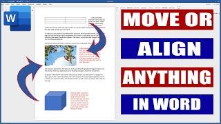 How to Move or Align Anything in Word | Microsoft Word Tutorials