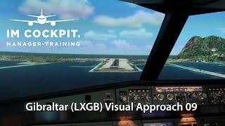 Gibraltar (LXGB) Visual Approach RWY 09