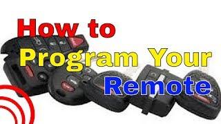 How To program DEI Viper Python Avital Sidewinder Valet Hornet Alarm Remote Transmitter Fobs