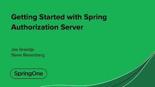 Getting Started with Spring Authorization Server