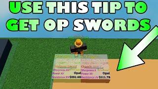 USE THIS TIP TO BECOME OP - Roblox Sword Factory