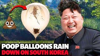 North Korean Poop Balloons Raining Down on South Korea!