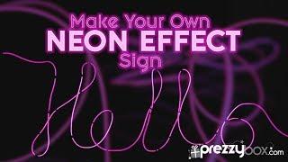 Make Your Own Neon Effect Sign - See Your Name In Lights