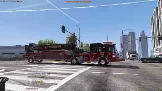 FiveM-(Heavy Horn+Failure  To Yeild) SAFD Truck 9 Responding To A Medical