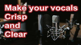 How to make your vocals crisp and clear using Mixcraft