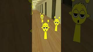 Sprunki Simon Family is chasing me in gmod hotel