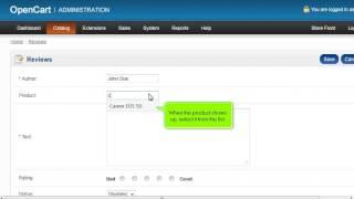 How to manage product reviews and ratings in OpenCart