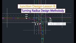Junction Design in Civil 3D:Turning Radius, Design Vehicle and Swept Path