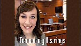 Temporary Hearings in Georgia Family Law Cases