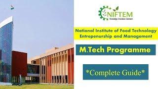 M.Tech From NIFTEM | Admission 2020-21 *Complet Guide