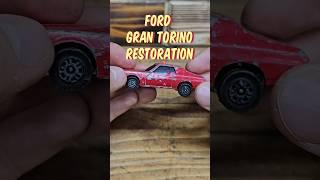 Diecast car restoration. #diecasttoys #restoration #toyrepair #hobby #diyhobby #corgi #grantorino