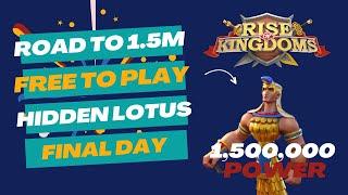 1.5 Million Power in 7 Days | Hidden Lotus Skin Rise of Kingdoms