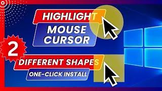 Highlight Mouse Pointer How to Highlight Mouse Cursor Free Windows 10 Windows 11 Mouse Highlighter
