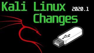 Kali Linux 2020 - Changes and Live USB using Rufus