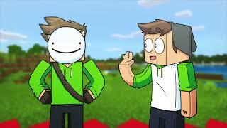 Dream VS Sam Green | Minecraft Animation (Dream Face Reveal!)