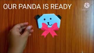 How to make an panda finger puppet