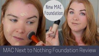 Mac Next to Nothing Face Colour Foundation Review and Demo