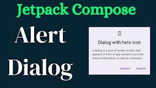 Jetpack Compose Material 3 Complete Tutorial Kotlin Android Studio 3: Dialog Box