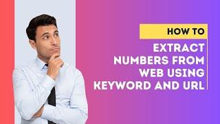 How to extract numbers from web using keywords?  Phone Number Finder Internet Software