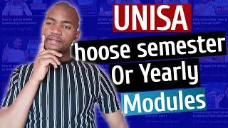 How to choose Modules at UNISA?