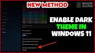 How to enable Dark theme in Windows 11 [UPDATED]