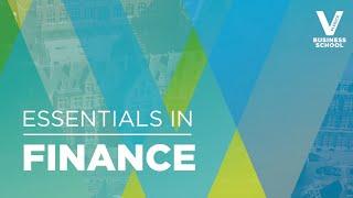 Essentials in Finance | 100% Online | Self-paced programme