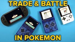 Trade & Battle Pokemon on the Anbernic RG35XXSP & Other Devices! GB/GBC/GBA!