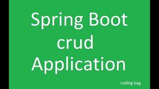 Spring boot crud example without DB