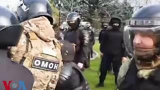 سرکوب معترضان توسط پلیس در جنوب شرقی روسیه