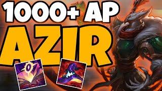 1000+ AP CRAZY ONESHOT AZIR BUILD | League of Legends