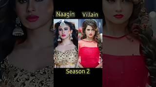 naagin 7  villain all seasons #mouniroy #surbhichandna #tejasswiprakash #nagin6 #shorts