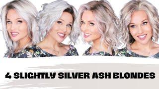 4 SLIGHTLY SILVER ASH Blonde Wigs ANY AGE can WEAR! [SIDE BY SIDE COMPARISON]