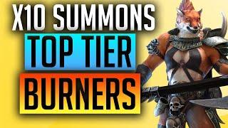 x10 SUMMONS TOP TIER BURNERS! | Raid: Shadow Legends