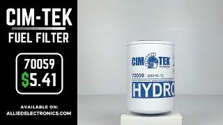 Cim-Tek 70059 Fuel Filter: 10 Micron 1" 12 UNF 3/4" Flow 300HS-10