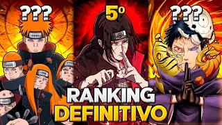 RANKING | NINJAS MAIS FORTES DA AKATSUKI EM NARUTO - (Tierlist)