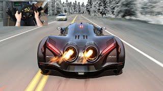 260000HP Devel Sixteen (Over 3000MPH) - Assetto Corsa | Thrustmaster Wheel Gameplay