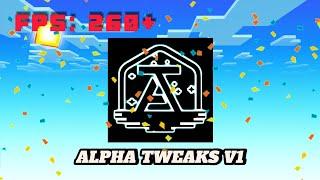 ALPHA TWEAKS V1 FOR MCPE 1.21+ || FPS BOOST || MINECRAFT