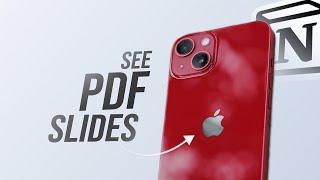 How to See PDF Slides on Notion on iPhone (tutorial)