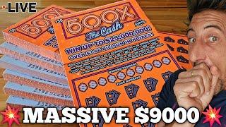 12Hrs Live - $9000 in 500X Tickets! | Scratch Life