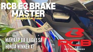 RCB E3 Brake Master 14 mm (Paano I-install sa Honda Winner X?)