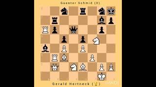 Gerald Hertneck vs Guenter Schmid || King's Indian Defense || Bundesliga, 1989/90 #chess #chessgame