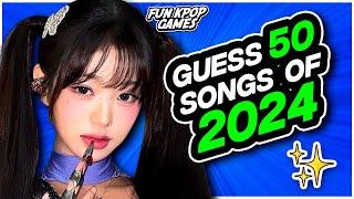 GUESS 50 KPOP SONGS OF 2024 #1 - FUN KPOP GAMES 2024