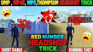 UMP & MP40 Smg Gun Headshot Trick | Desert Eagle Headshot Trick | Free Fire Mein Headshot Kaise Mare