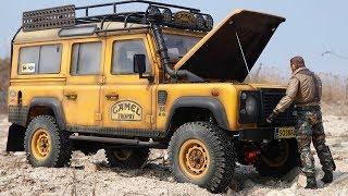 1/10 Scale Land Rover DEFENDER D110 CAMEL TROPHY Off Road #1 | TEST RUN & Making