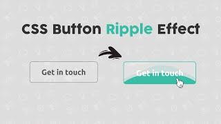 Creative CSS Button with Ripple Effect - How to Design Buttons with Ripple Effect