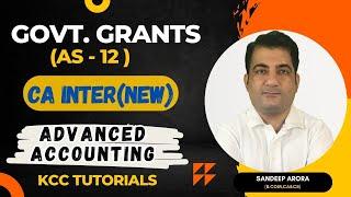 CA Inter Advanced Accounts ! Government Grants ! Part 1 !  New Syllabus #cainteradvancedaccounts