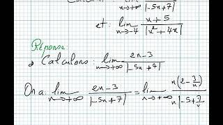 Limite d'une fonction numérique bac1 science math exercice38