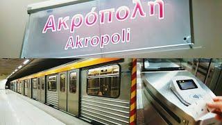Syntagma to Akropoli station (Athens Metro line 2)Travel with me